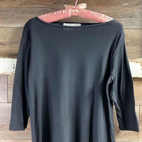 Remo Maternity Ladies Pullover Top Blouse Black , Size Medium - Picture 3 of 5